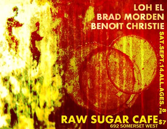 Loh el, Benoit Christie, ottawa, indie, raw sugar cafe, music
