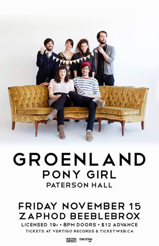 Groenland, Pony Girl, Ottawa, Music, Zaphod's