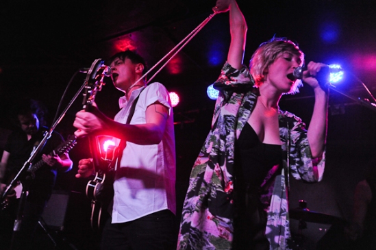 "You look good with my pearl necklace around your neck." Yup just another great set by July Talk. Photo: Stephen McGill