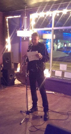 Chris Walter reading an excerpt from his book SNFU: What No One Else Wanted To Say, while in Ottawa.