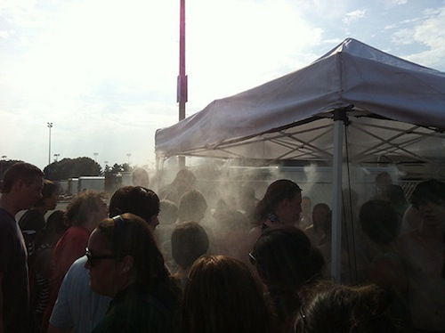 A mist tent used at various Warped Tour locations.