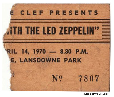 Led Zeppelin, Ottawa, Civic Centre, Canada